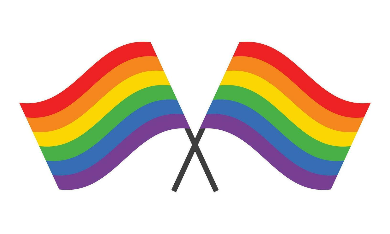 vetor arco Iris bandeira vetor para lgbtq orgulho mês conceito