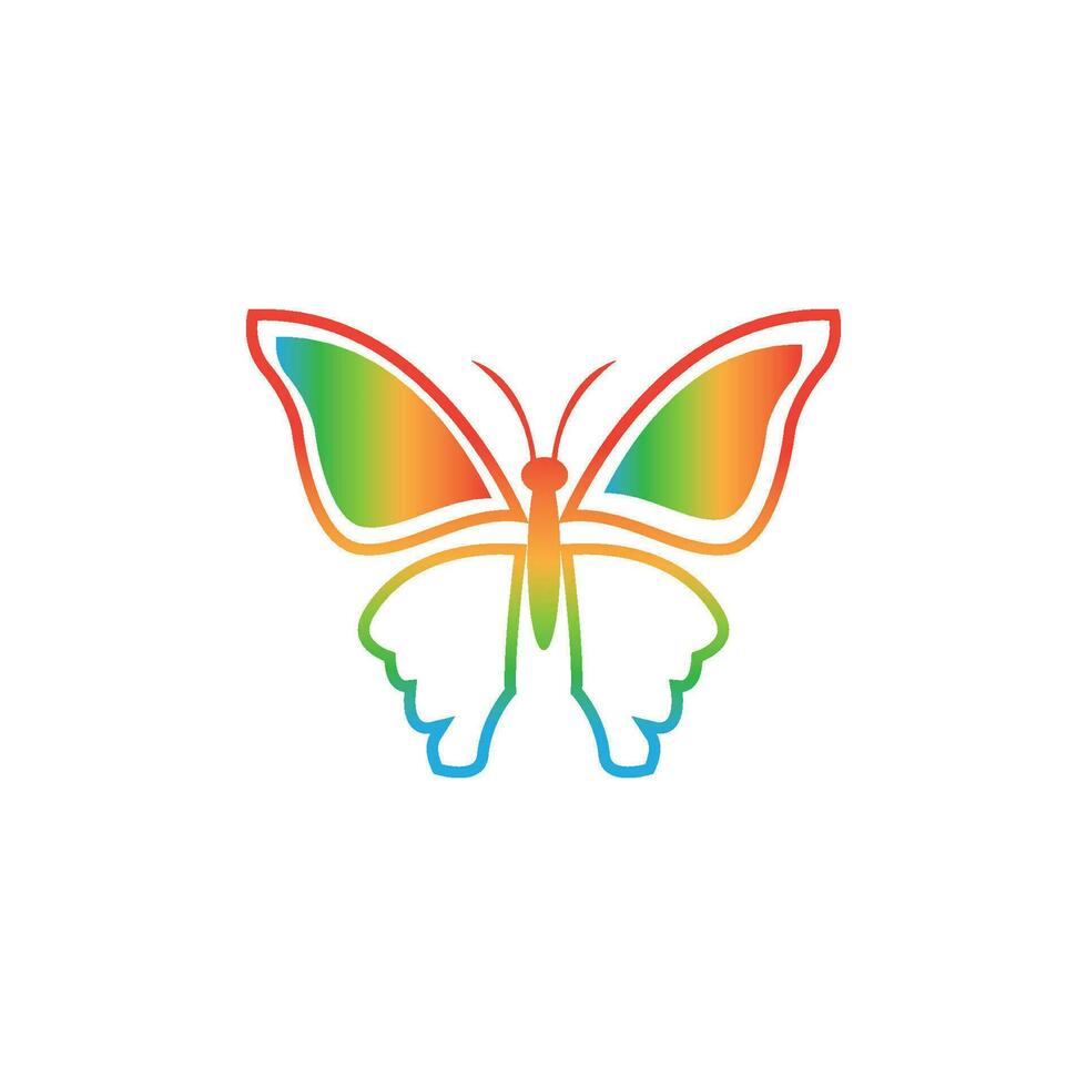 borboleta logotipo modelo vetor ícone ilustração