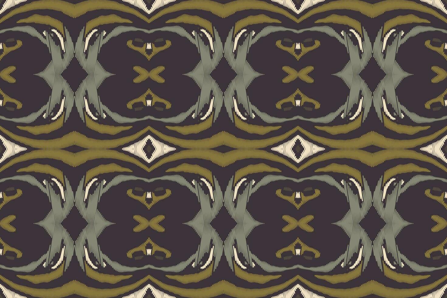 ikat floral paisley bordado fundo. ikat impressão geométrico étnico oriental padronizar tradicional.asteca estilo abstrato vetor ilustração.design para textura,tecido,vestuário,embrulho,sarongue.