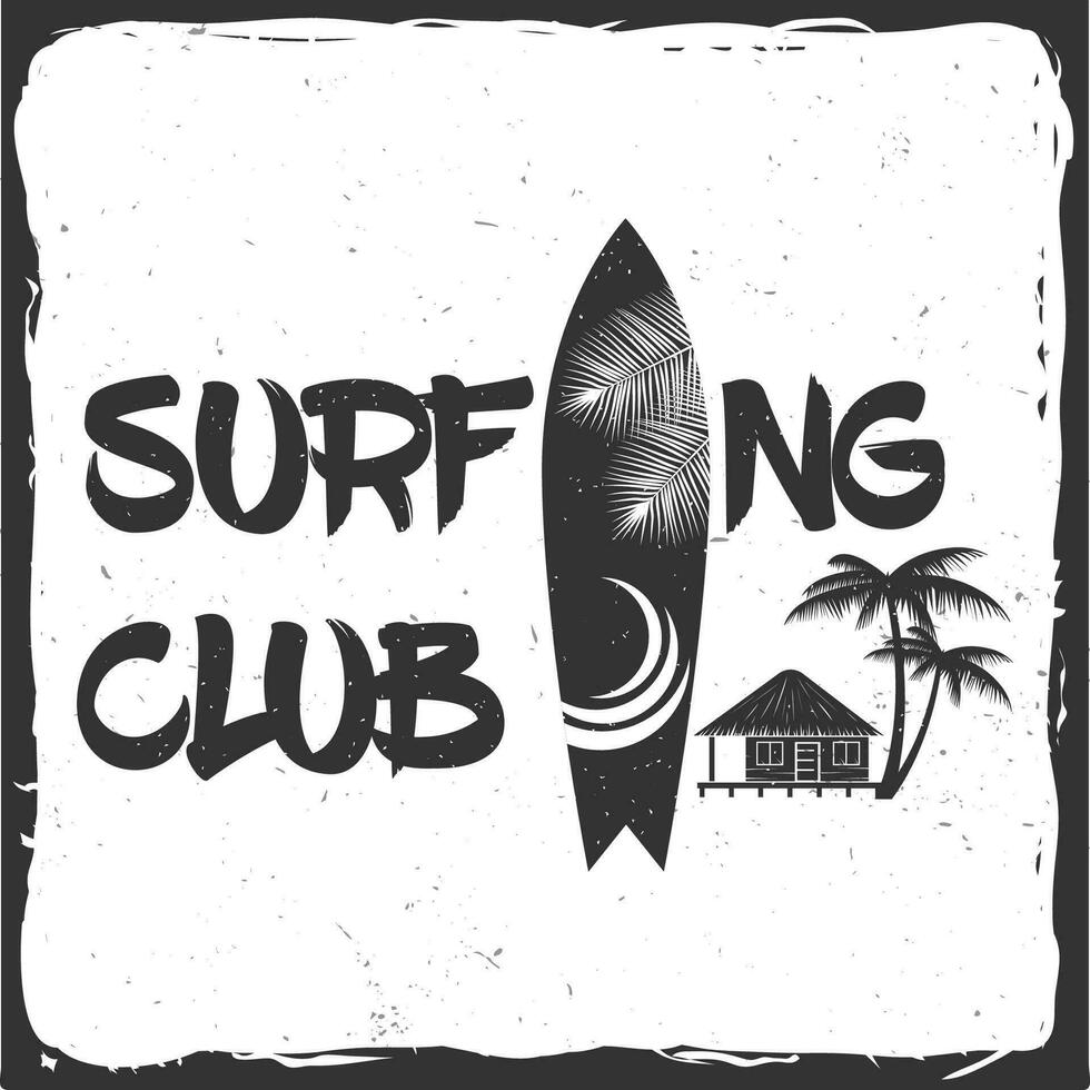 surfar clube conceito. vetor