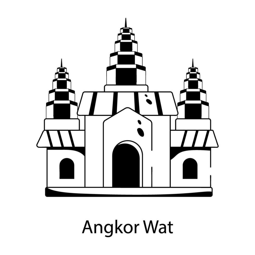 na moda Angkor wat vetor