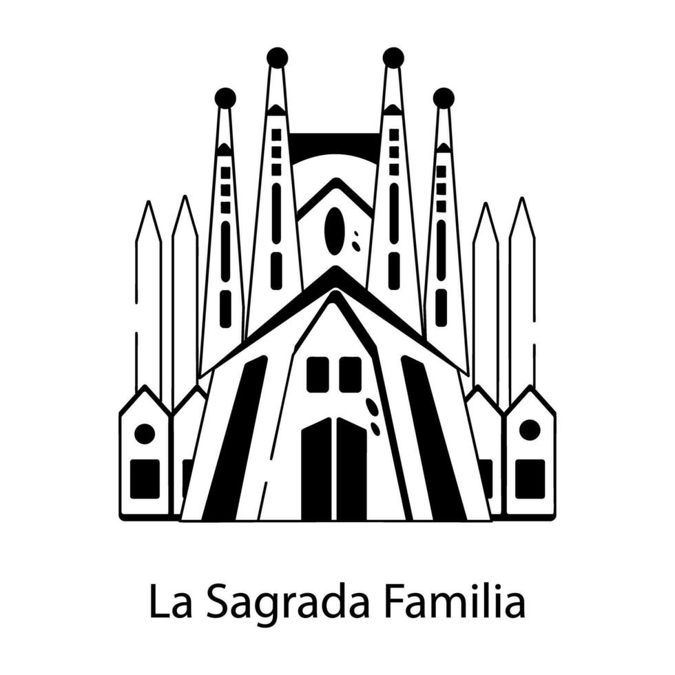 la sagrada familia vetor