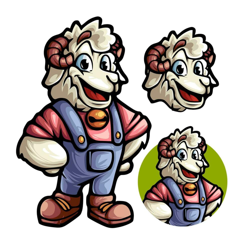 ovelha mascote vetor