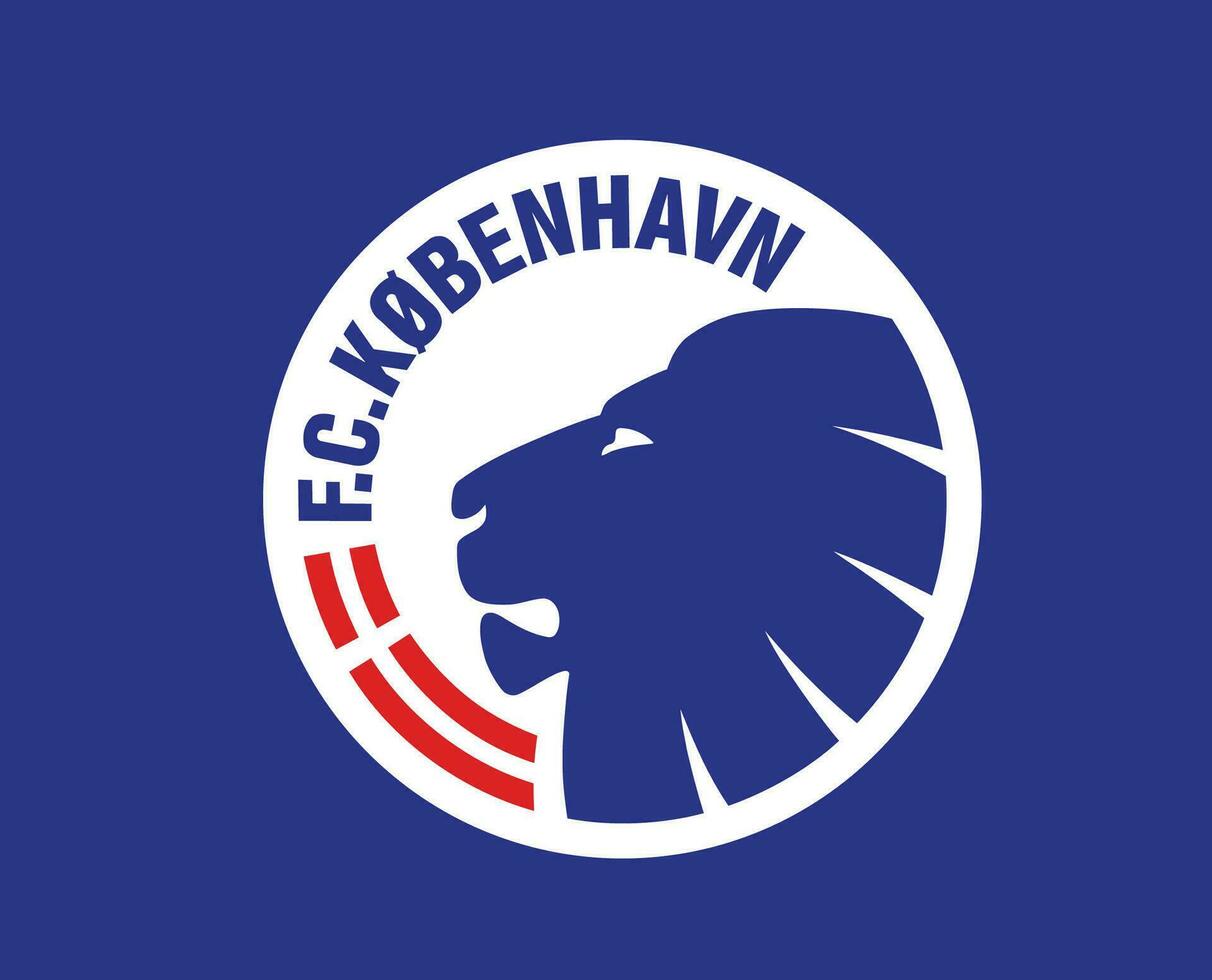 fc Copenhague clube logotipo símbolo Dinamarca liga futebol abstrato Projeto vetor ilustração com azul fundo