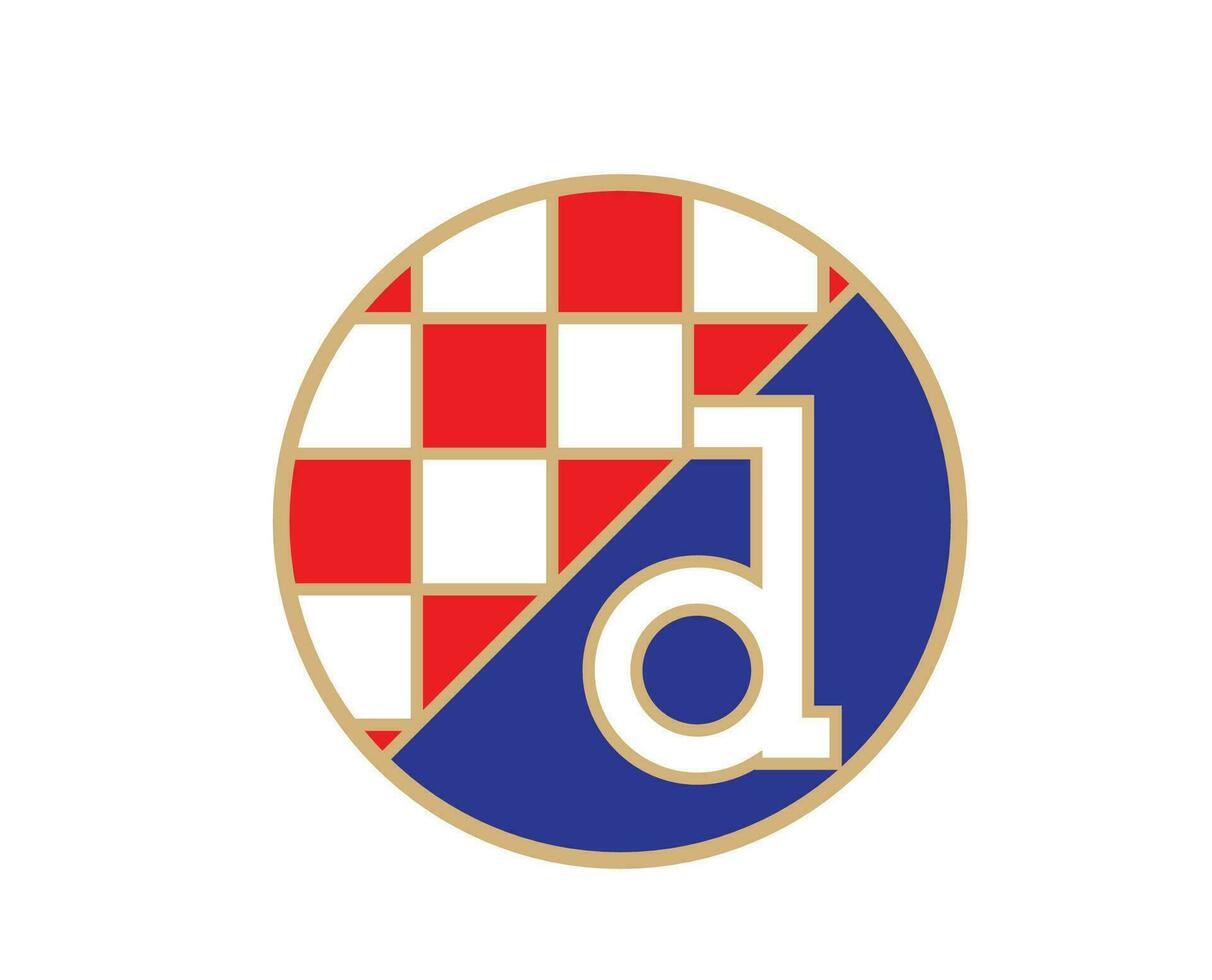 Dínamo zagreb clube logotipo símbolo Croácia liga futebol abstrato Projeto vetor ilustração