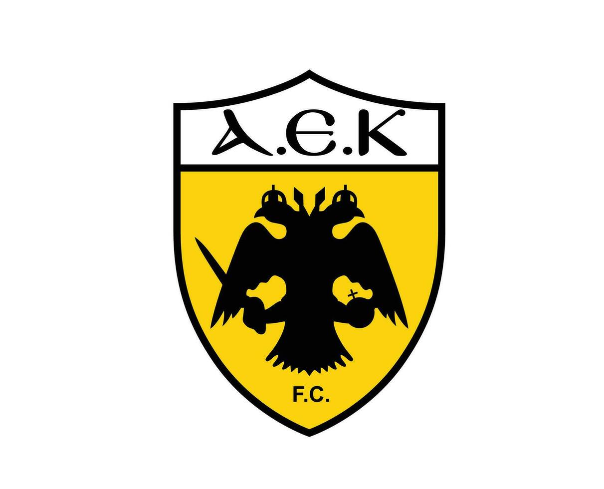 aek Atenas clube logotipo símbolo Grécia liga futebol abstrato Projeto vetor ilustração