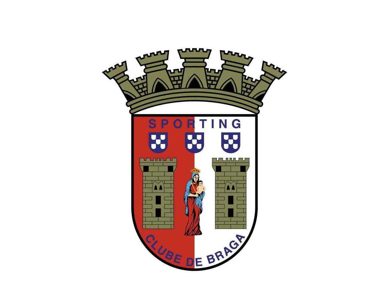 esportivo braga clube logotipo símbolo Portugal liga futebol abstrato Projeto vetor ilustração