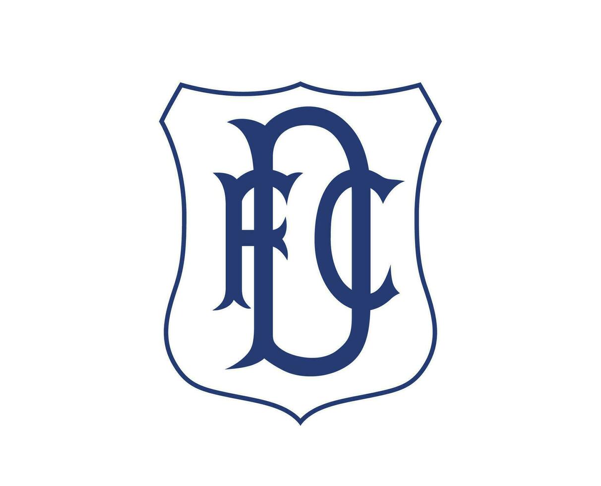 Dundee fc logotipo clube símbolo Escócia liga futebol abstrato Projeto vetor ilustração