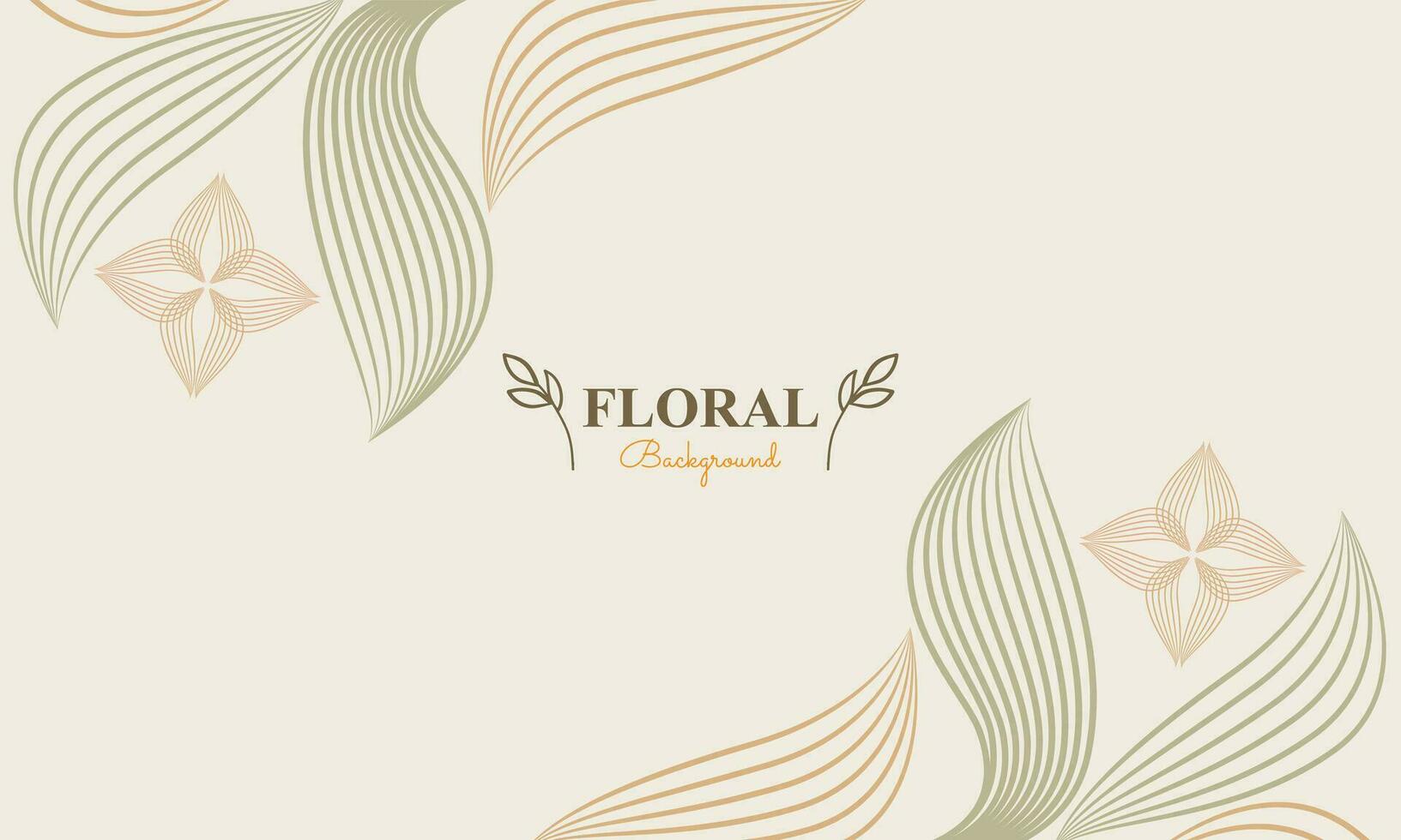 natural floral fundo com abstrato natural forma, folha e floral enfeite dentro suave cor estilo vetor