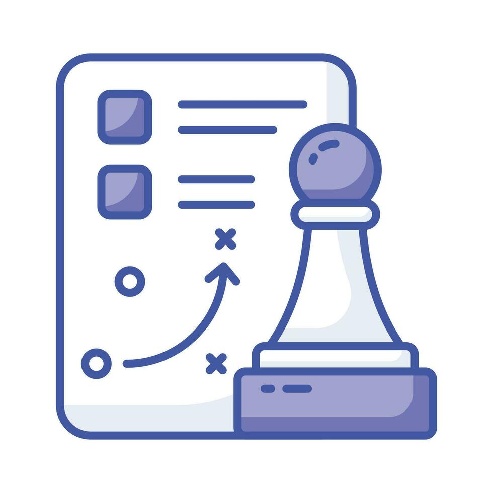 único ícone do o negócio estratégico planejamento, editável vetor do tático planejamento