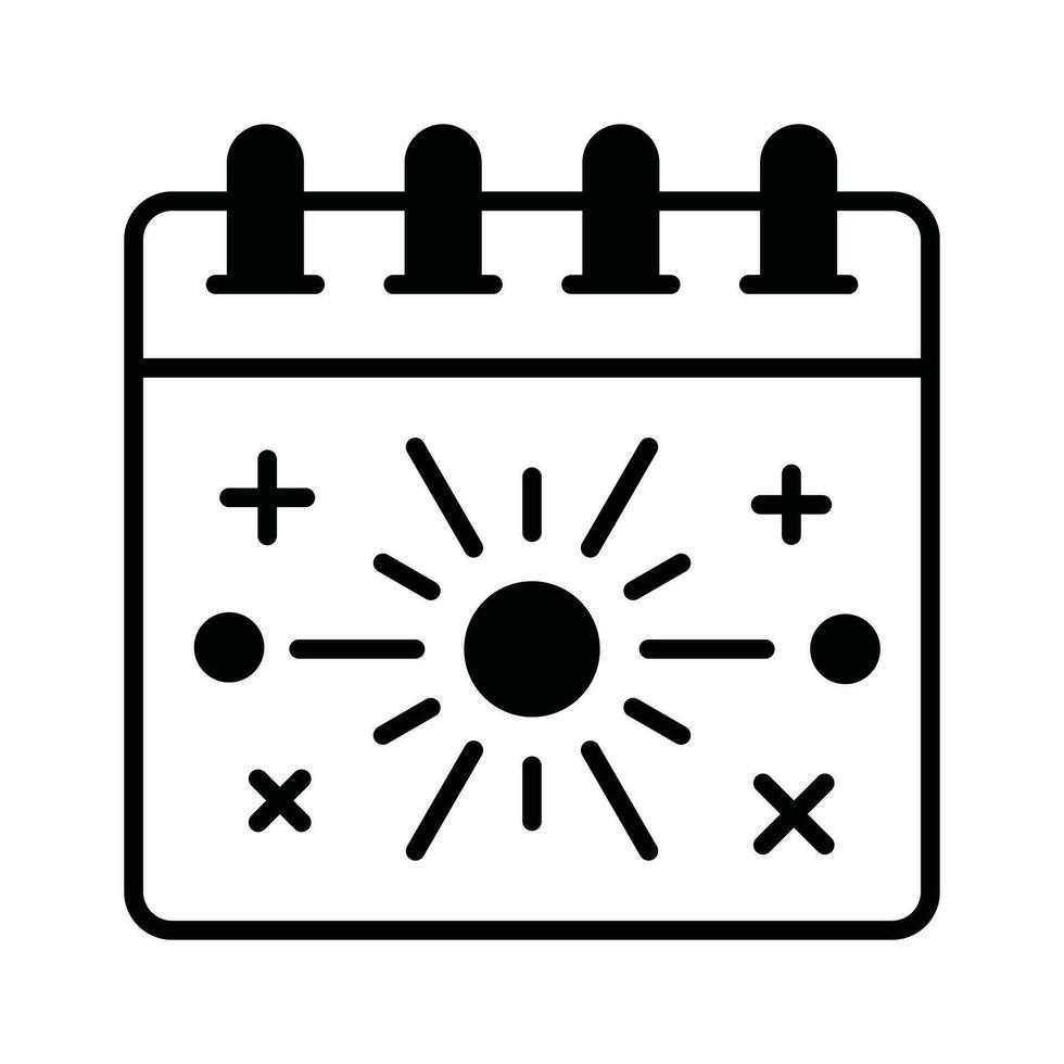 fogos de artifício em calendário conceito vetor do celebração, pronto para Prêmio baixar