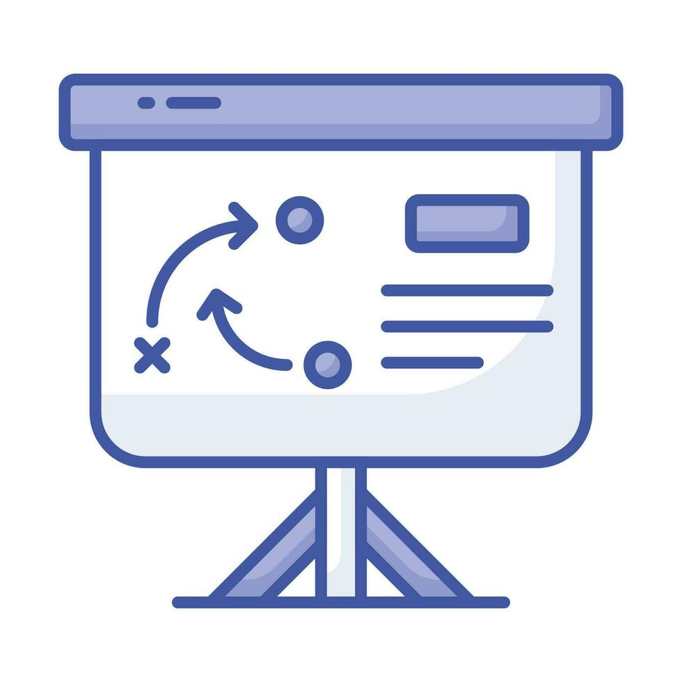 único ícone do o negócio estratégico planejamento, editável vetor do tático planejamento