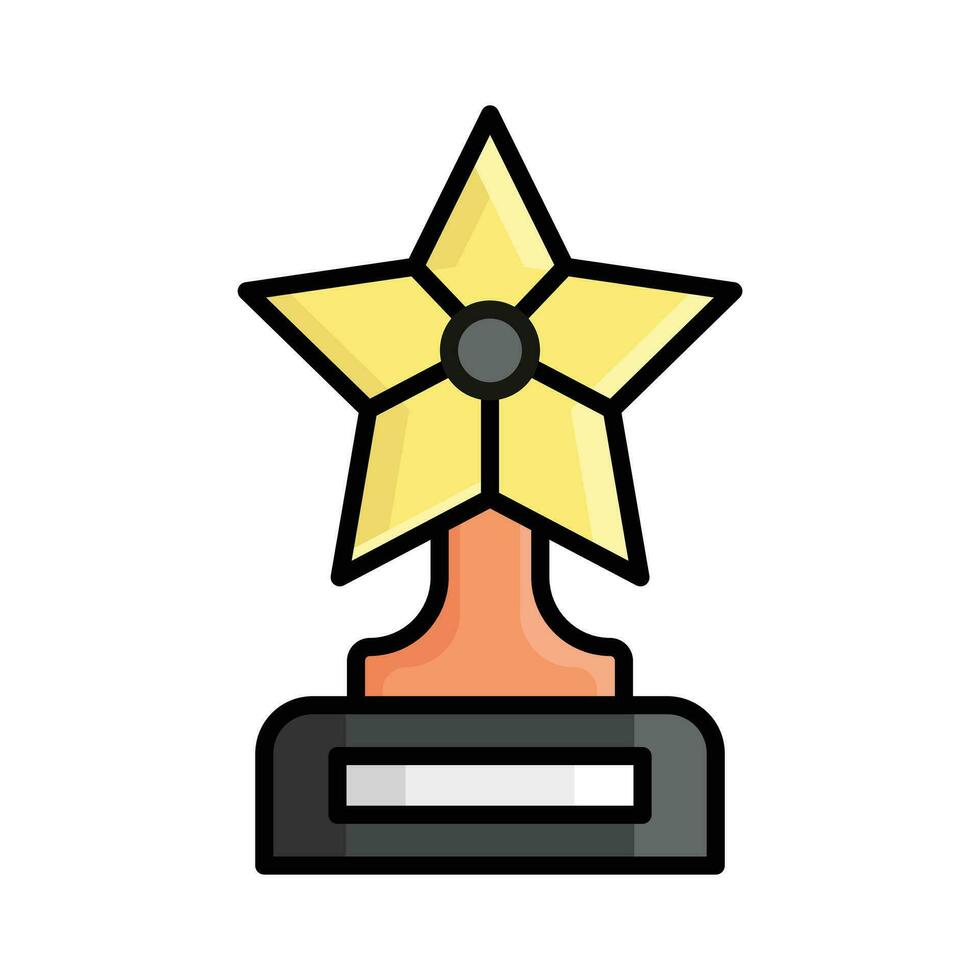 ícone de vetor de troféu estrela em estilo de design moderno