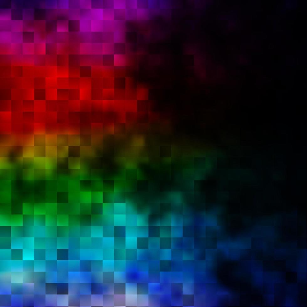 cenário de vetor multicolorido escuro com retângulos.