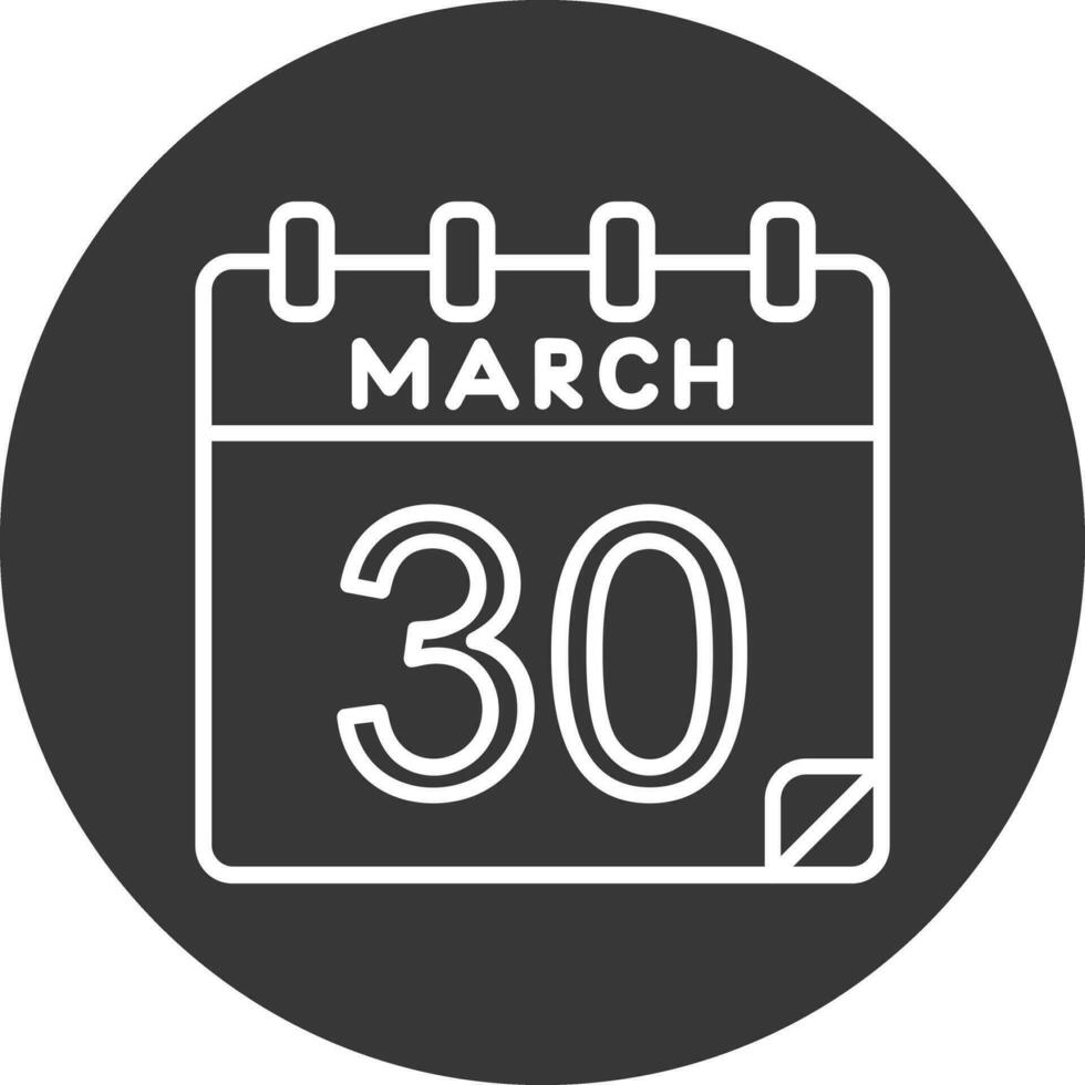 30 marcha vetor ícone