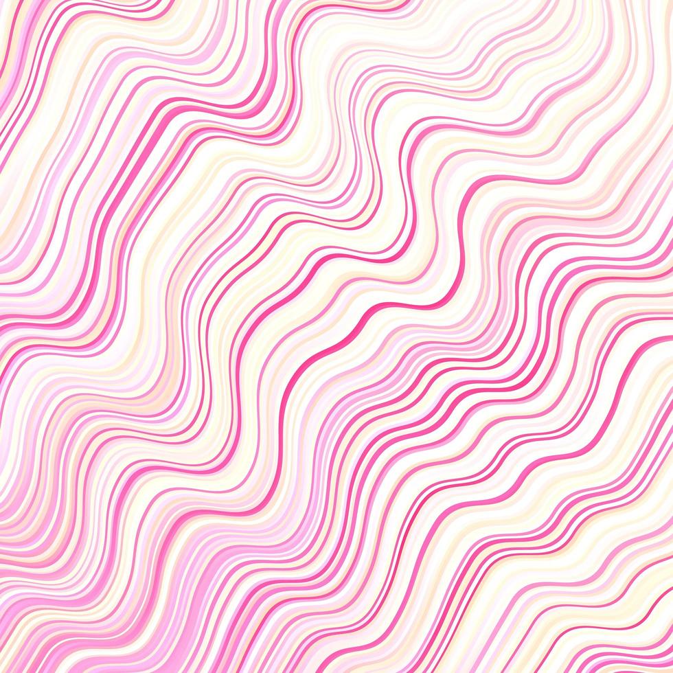 padrão de vetor rosa claro com linhas curvas.