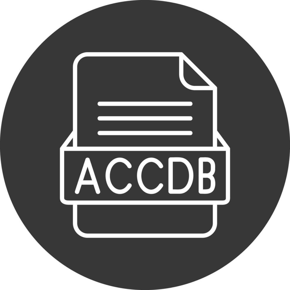 accdb Arquivo formato vetor ícone