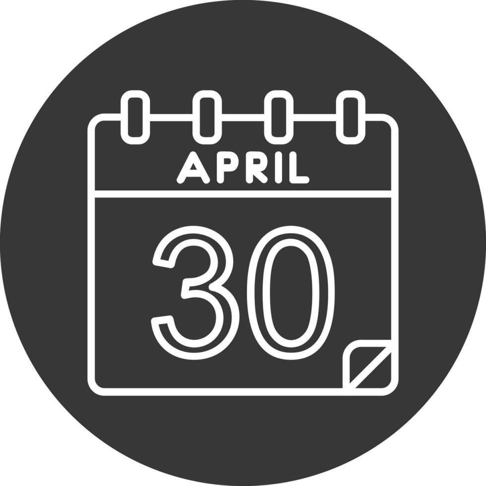 30 abril vetor ícone