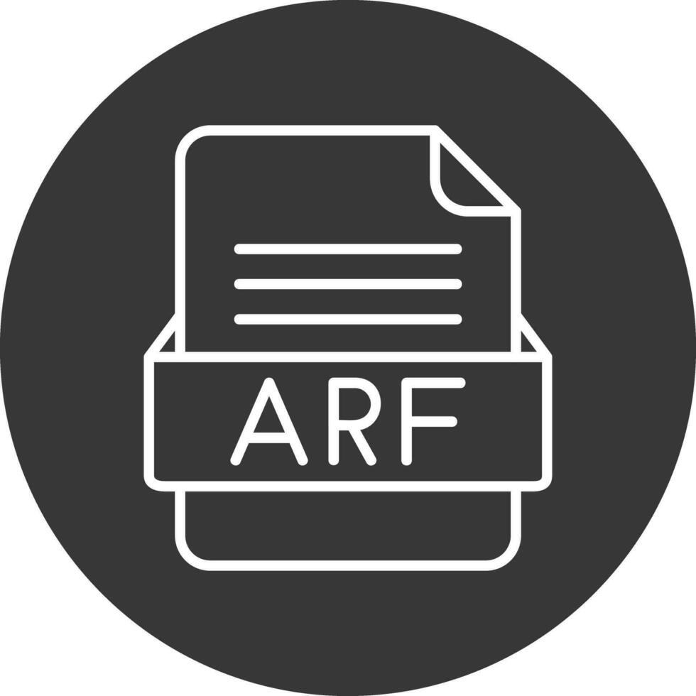 arf Arquivo formato vetor ícone