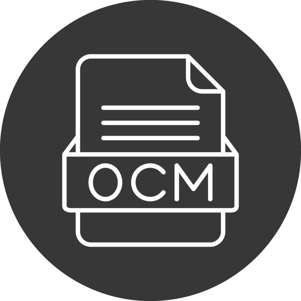 ocm Arquivo formato vetor ícone