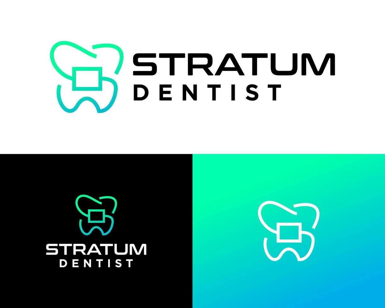 carta s monograma dental dentista saúde logotipo Projeto. vetor