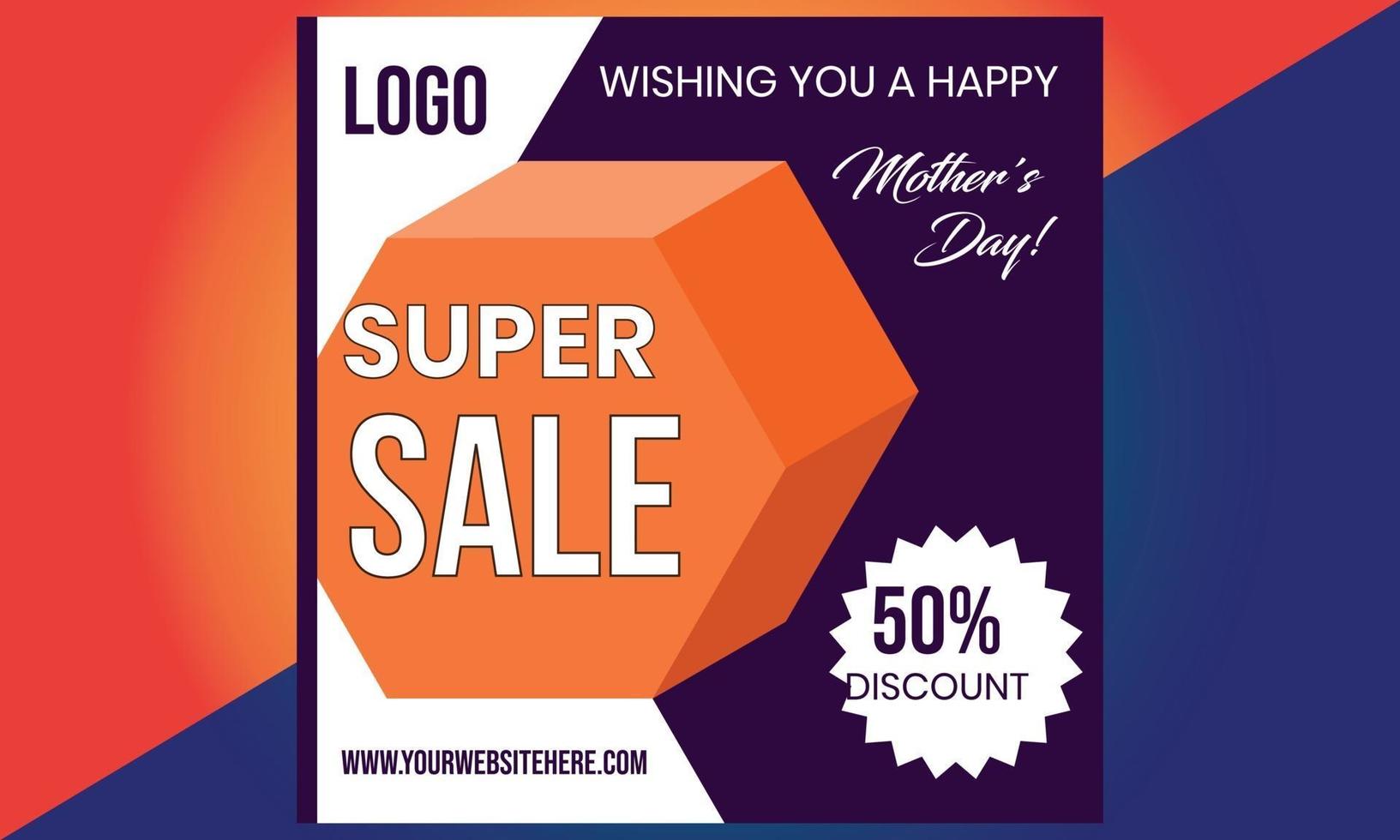 venda do dia das mães, dia das mães para banner, marketing, cartaz, vetor