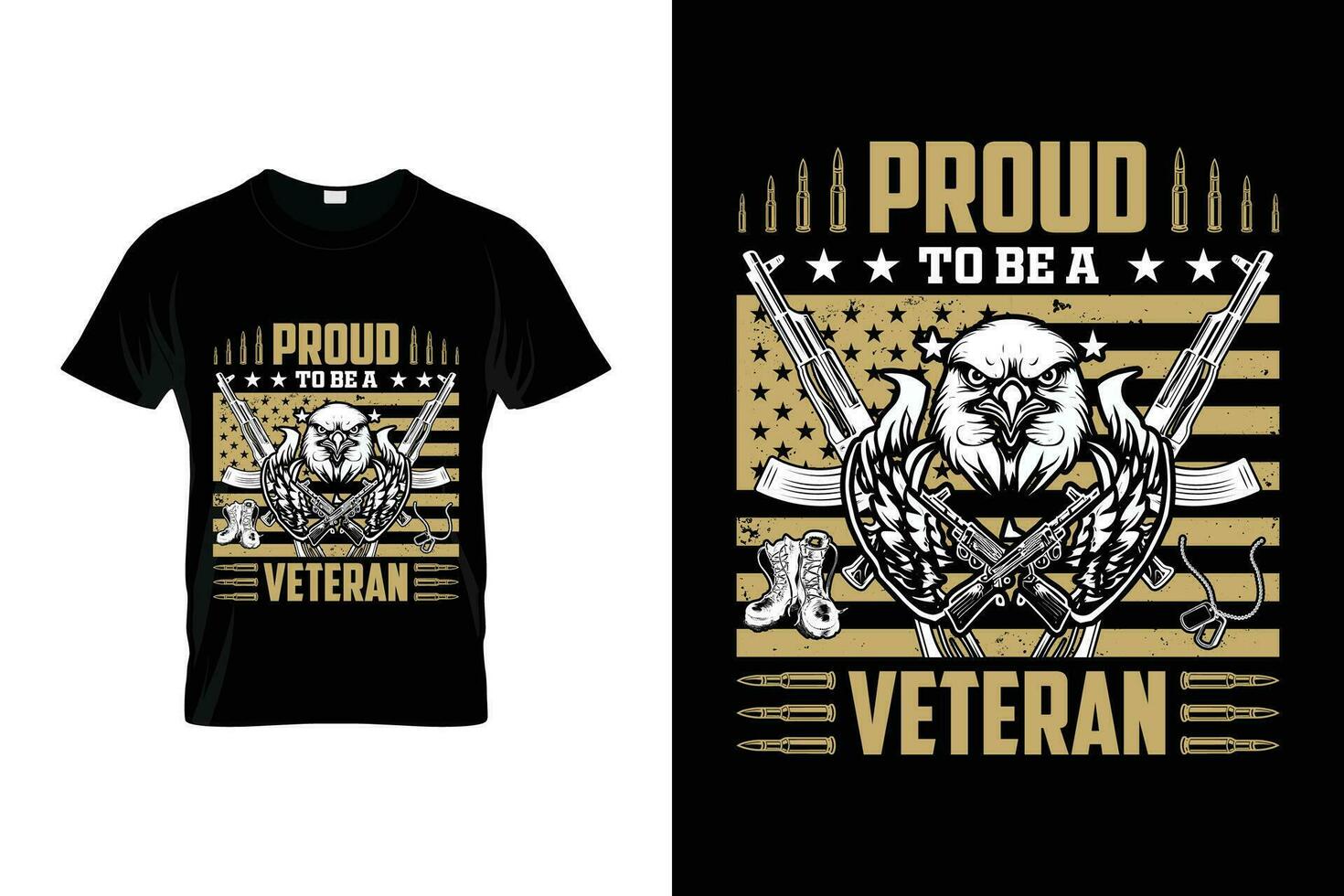 orgulhoso para estar uma veterano patriótico nos exército orgulhoso nos veterano 4º do Julho camiseta vetor