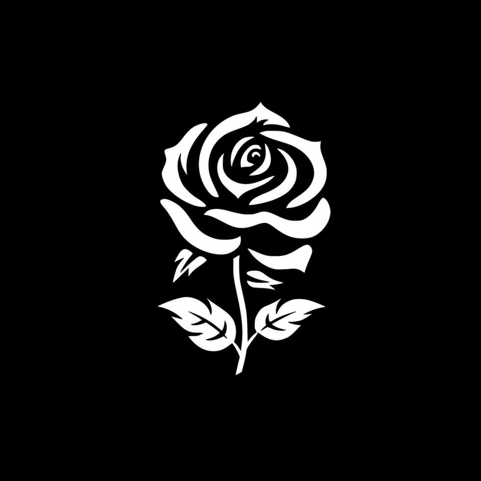 rosa, Preto e branco vetor ilustração