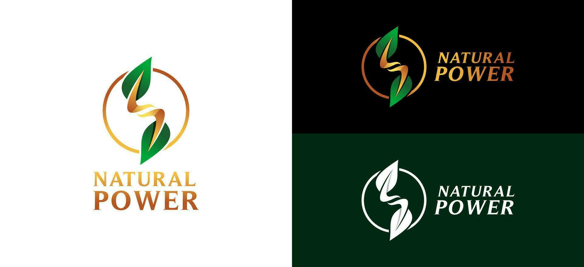 natural dna poder logotipo projeto, moderno abstrato Ciência genética vetor ilustração