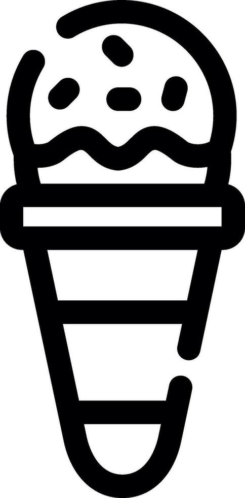 design de ícone criativo de casquinha de sorvete vetor