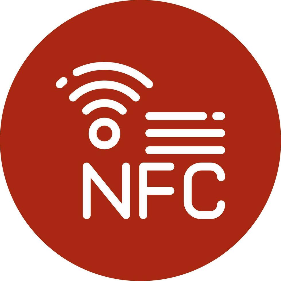 nfc criativo ícone Projeto vetor