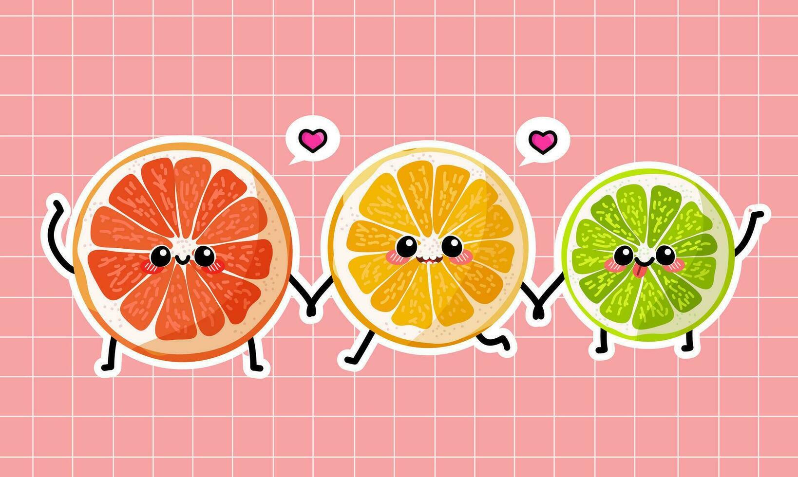 citrino fruta fatia ilustração vetor