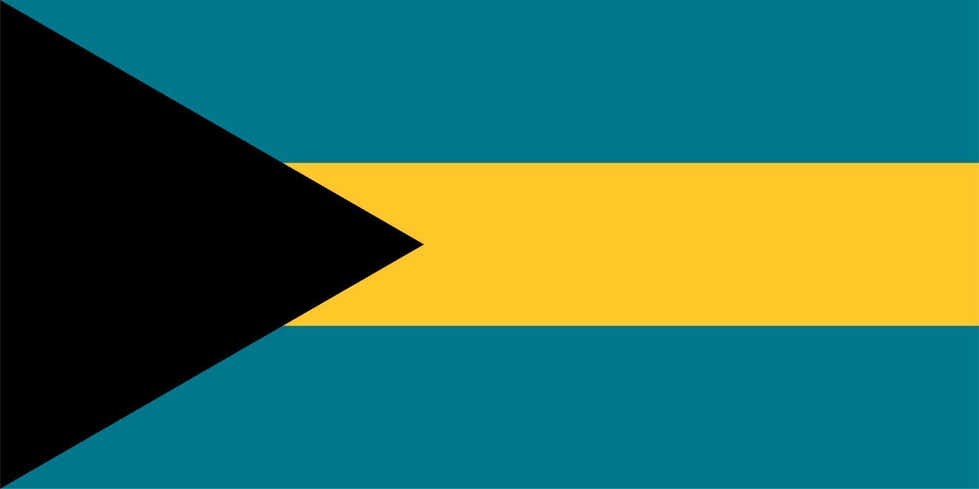 bandeira das bahamas vetor