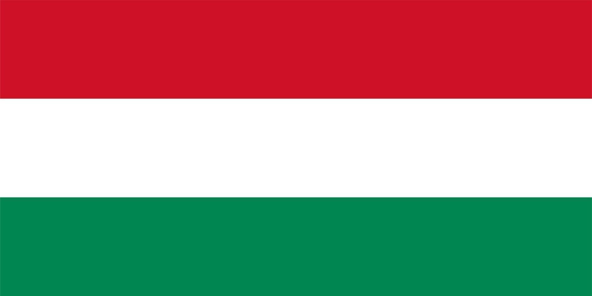 bandeira húngara da hungria vetor