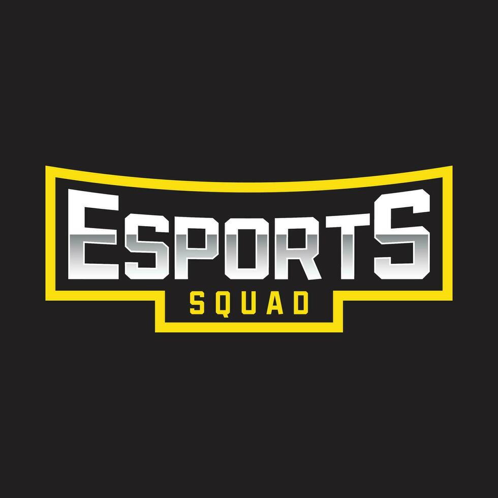 esports equipe e Esportes texto logotipo, vetor