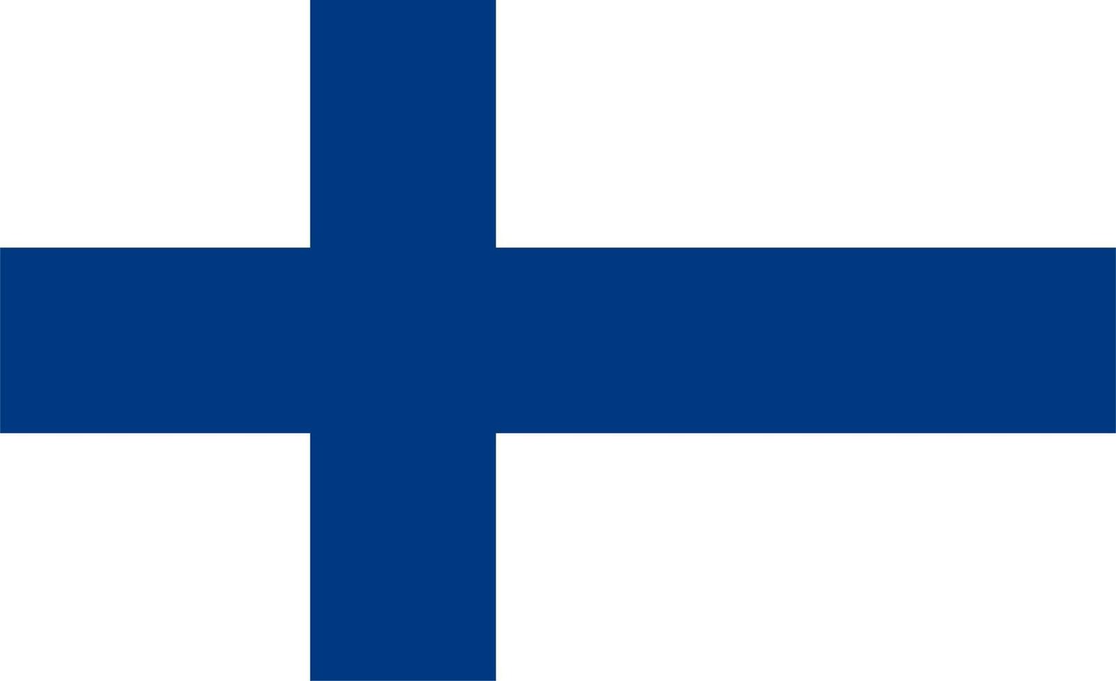 bandeira finlandesa da finlândia vetor