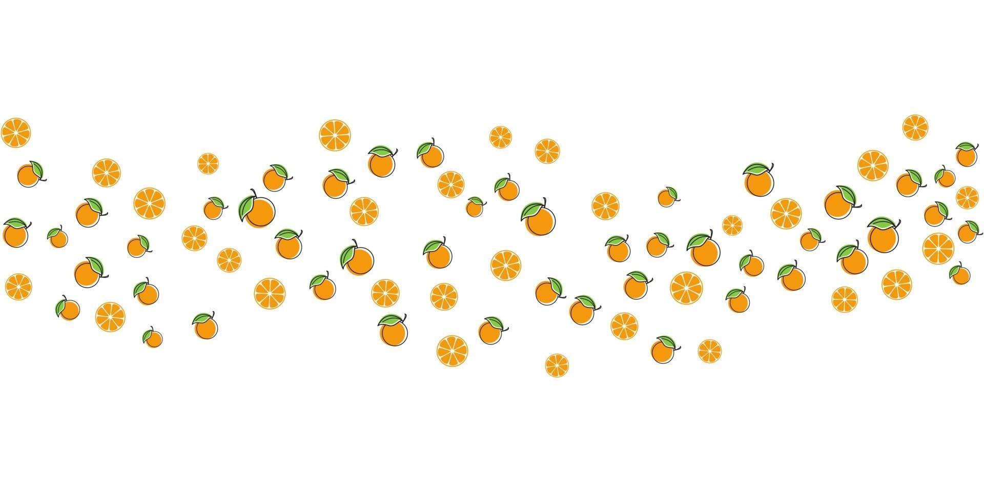 ilustração do projeto do fundo da fruta laranja vetor