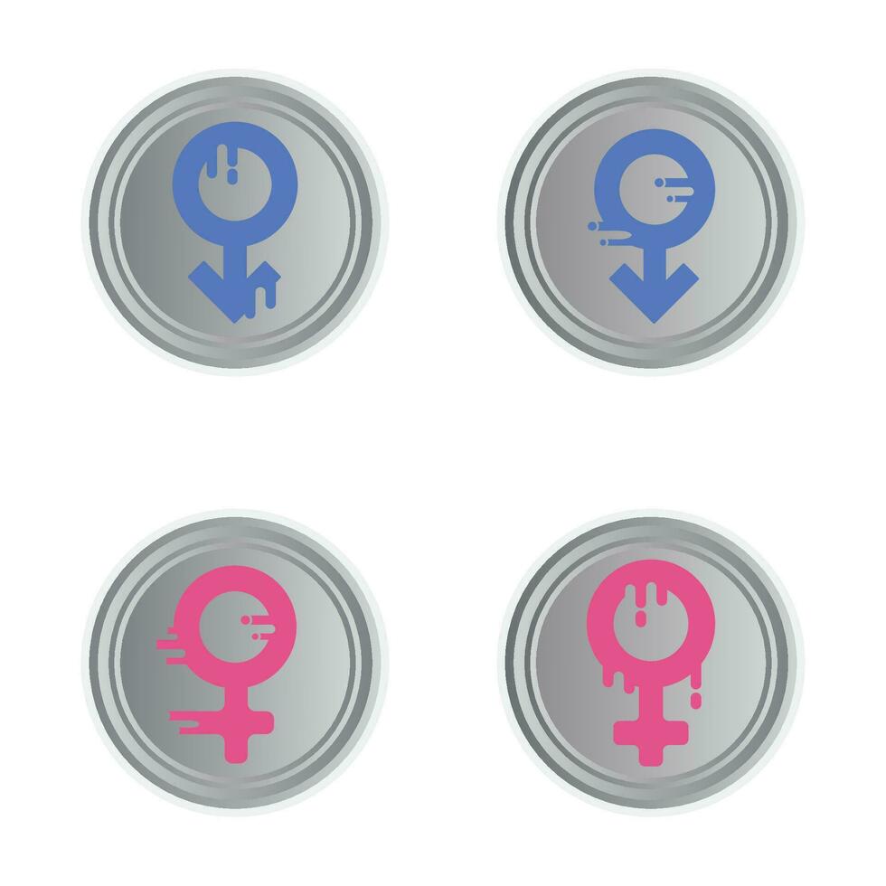 gênero igualdade símbolo ícone vetor ilustração