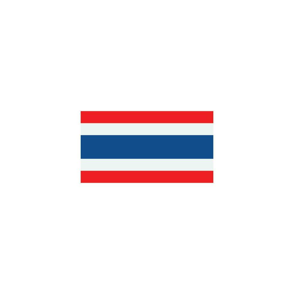 Tailândia bandeira ícone vetor ilustração