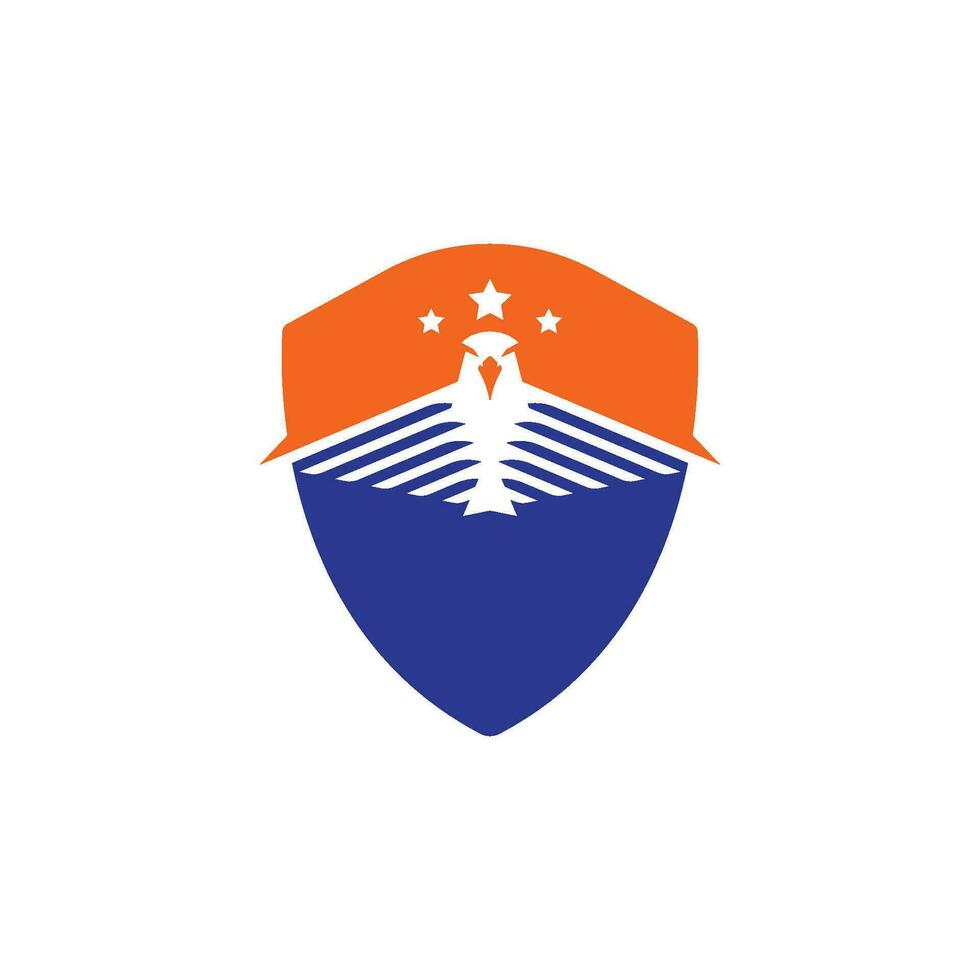 vetor de modelo de logotipo de pássaro falcão águia