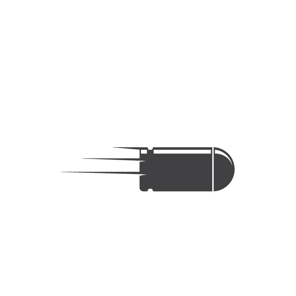 bala arma de fogo vetor ícone ilustração Projeto