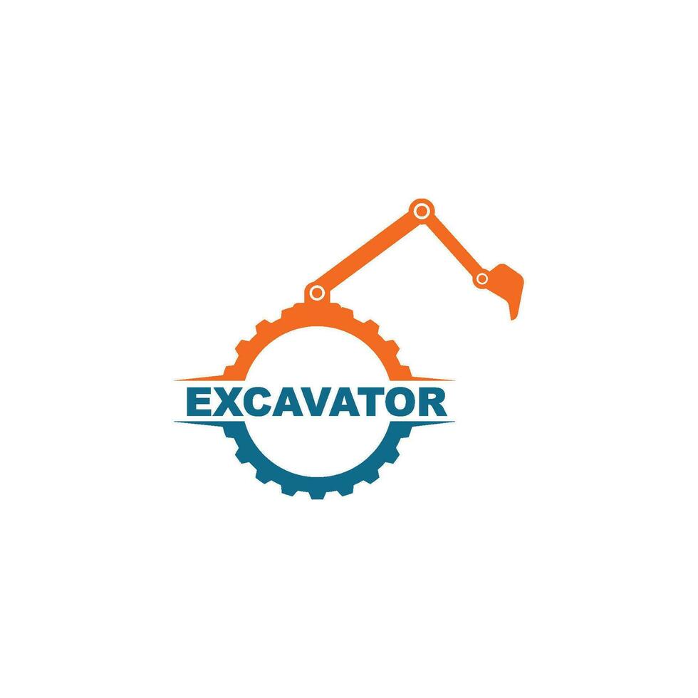 escavadora ícone logotipo vetor Projeto