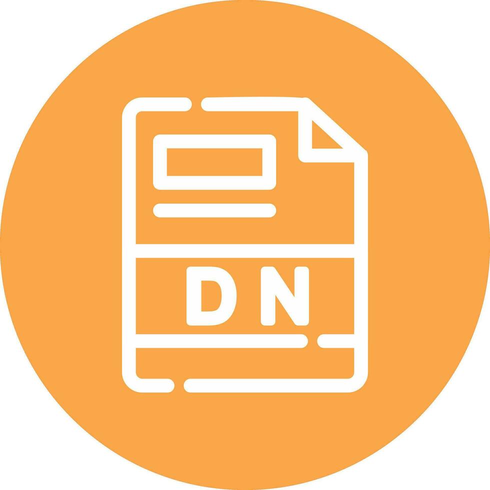 dn criativo ícone Projeto vetor