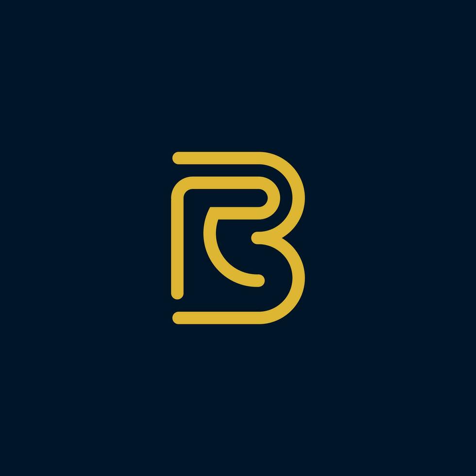 rb carta monograma Projeto logotipo vetor