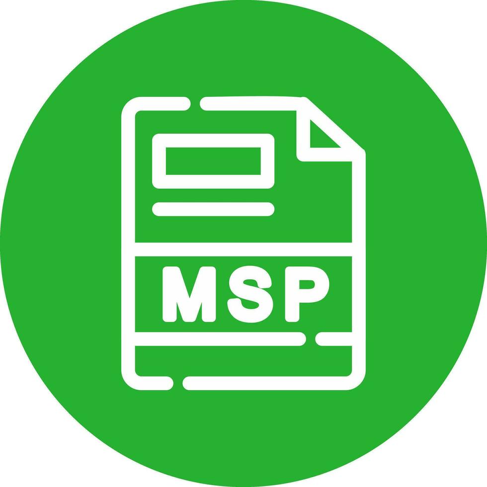 msp criativo ícone Projeto vetor