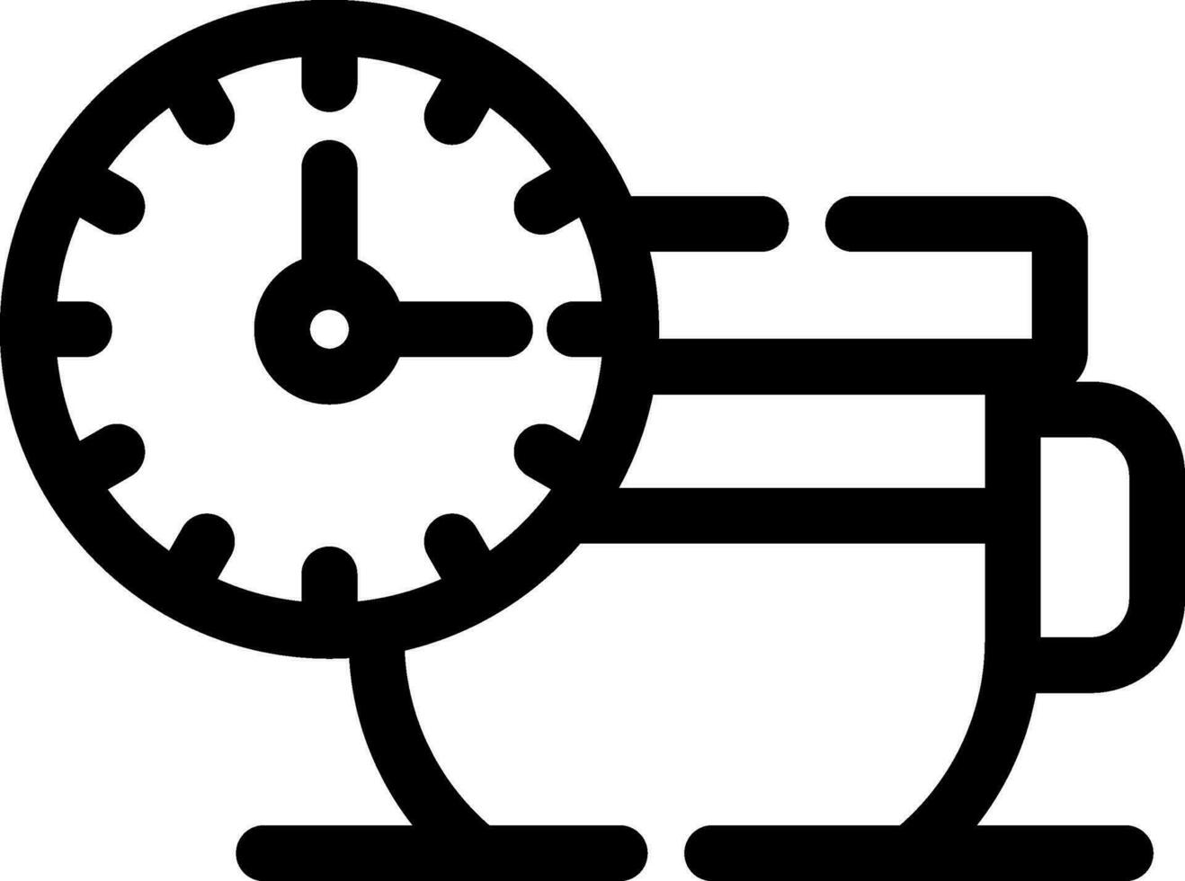 design de ícone criativo de hora do chá vetor