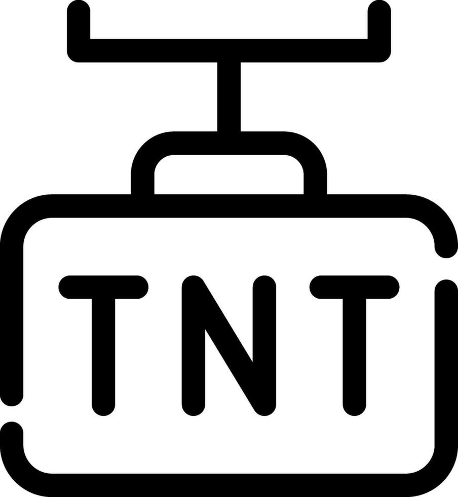 design de ícone criativo tnt vetor