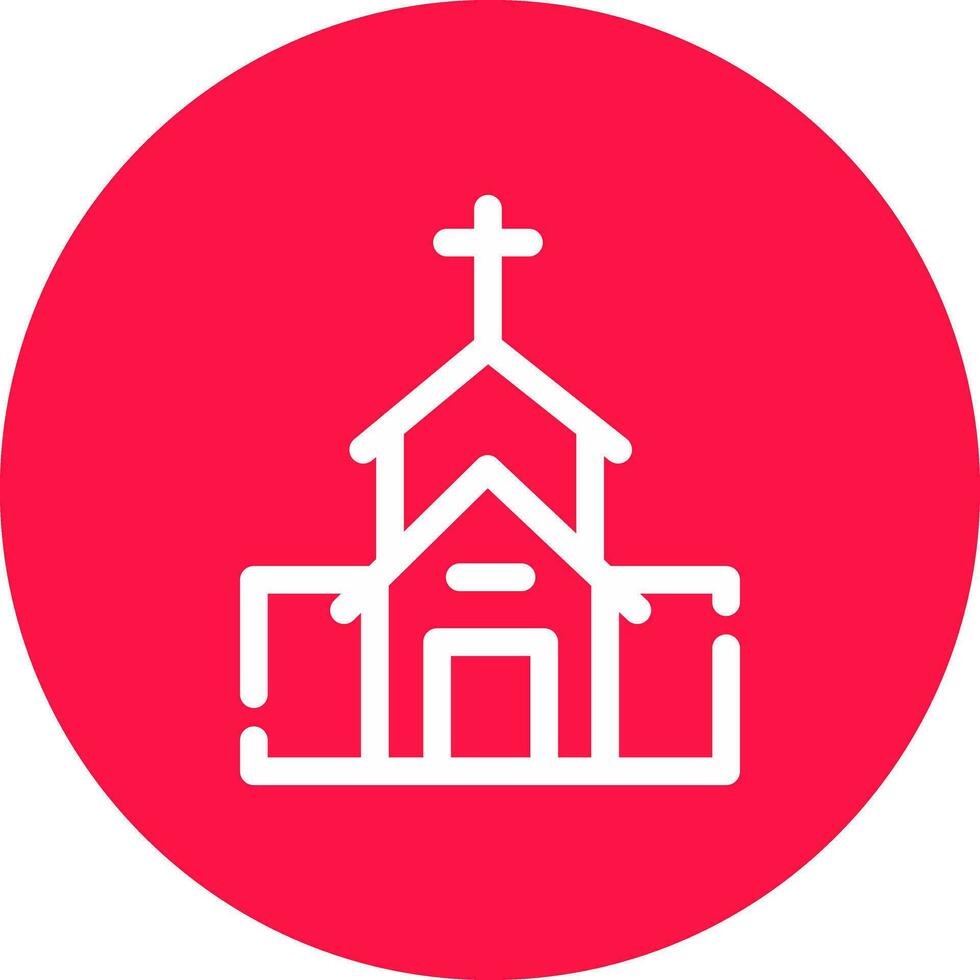 design de ícone criativo de igreja vetor