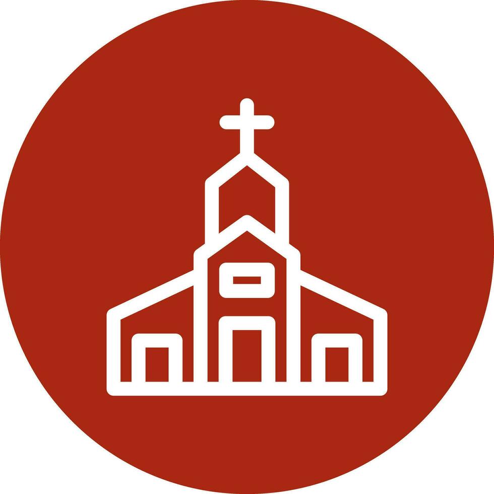 design de ícone criativo de igreja vetor