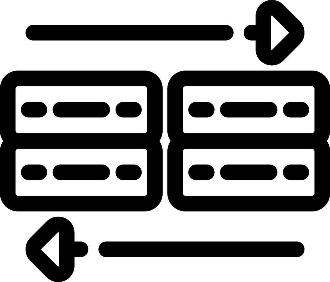 dados transferir criativo ícone Projeto vetor